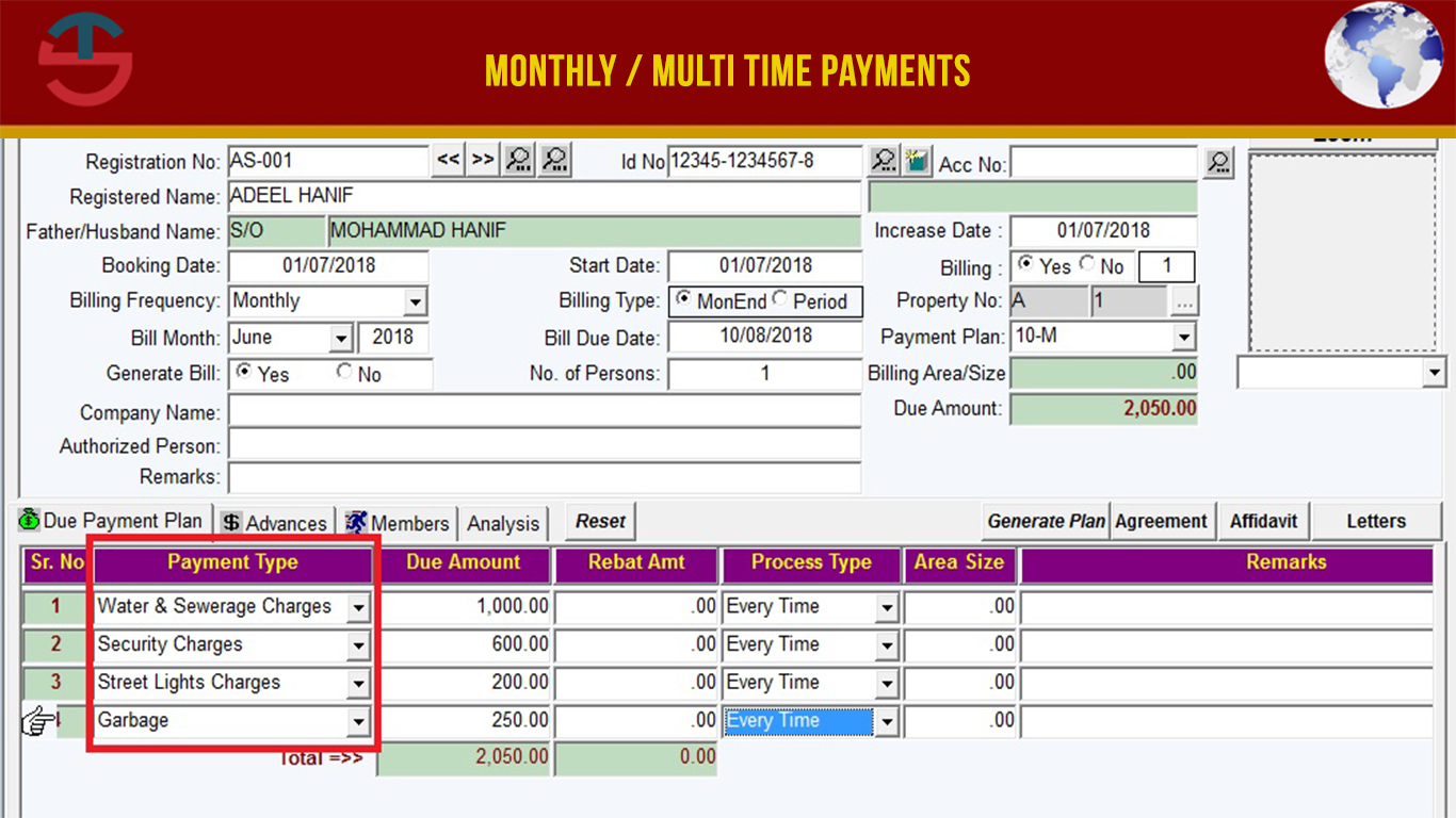 Billing Payment